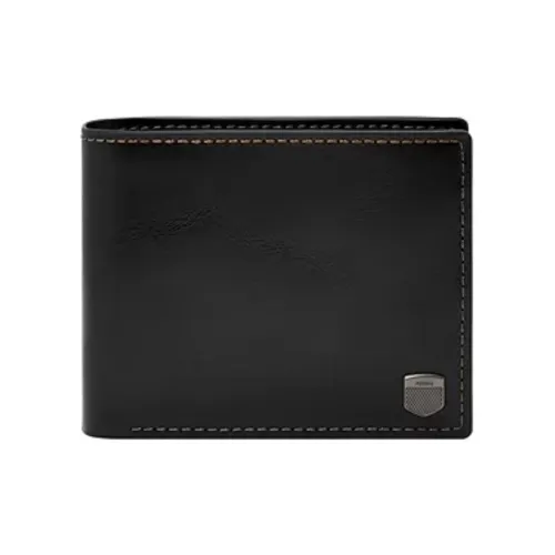 FOSSIL Кожа Кошелек Унисекс Черный