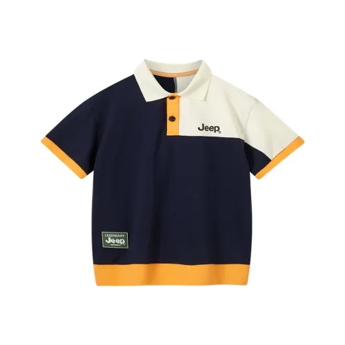Jeep Темно-синий Школьный возраст Поло