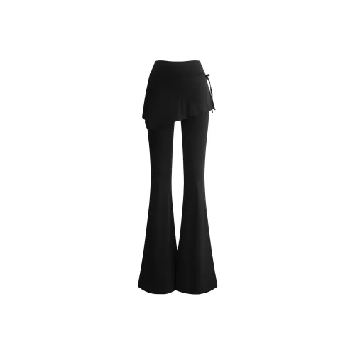 UNIFREE Черные Женские Повседневные Штаны