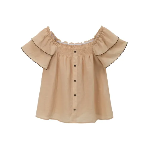 MISHOW Медовый оранжевый, Топ Женские Рубашки