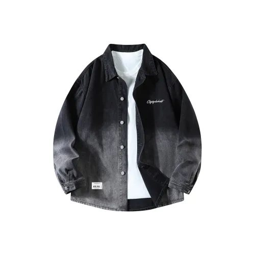 GY.VG Черная унисекс джинсовая куртка