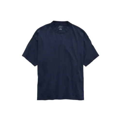 AMERICAN EAGLE Темно-синие мужские футболки T