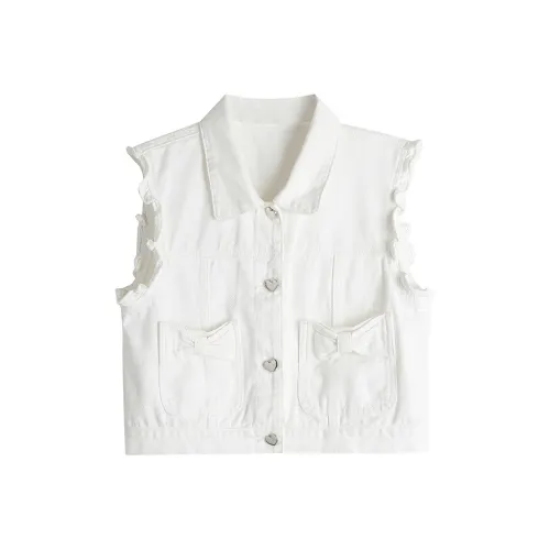 YICHEN Белый Женские Жилеты