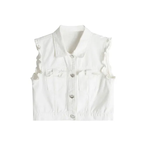 YICHEN Белый Женские Жилеты