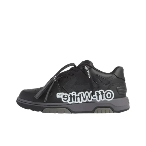 Off Белый Out Of Office Низкие Кроссовки для скейтбординга Женские Черные