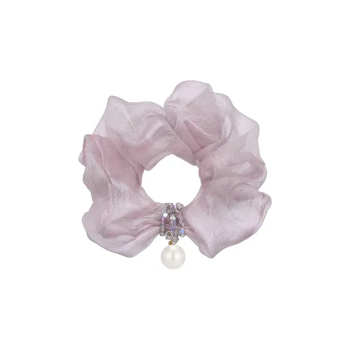 ROYALSASA Шелковый шифон искусственный кристалл резинка для волос женский