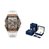 Белый ремешок, черный, розовый