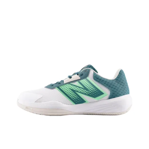 New Balance NB 696 V6 Устойчивые к истиранию Низкие Кроссовки для тенниса Унисекс Белый Зеленый