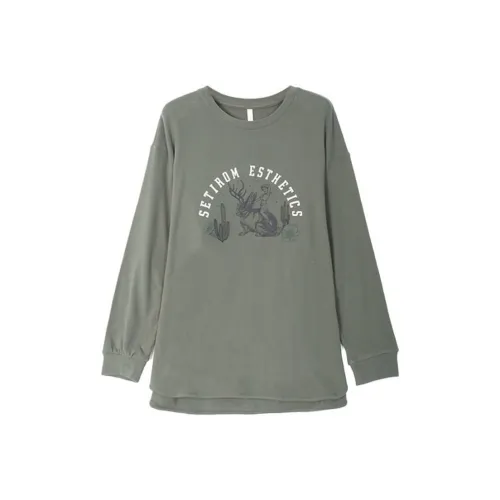 SETIROM Зеленые Женские Футболки