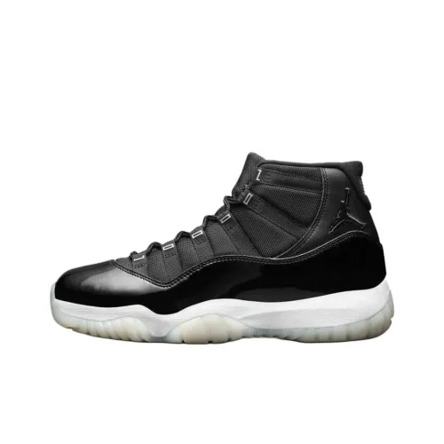 Jordan Air Jordan 11 Ретро Устойчивые к истиранию Высокие Баскетбольные кроссовки Унисекс Черные