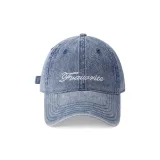 [Винтажный синий вымытый деним] Fuauarite слоновая кость вышивка