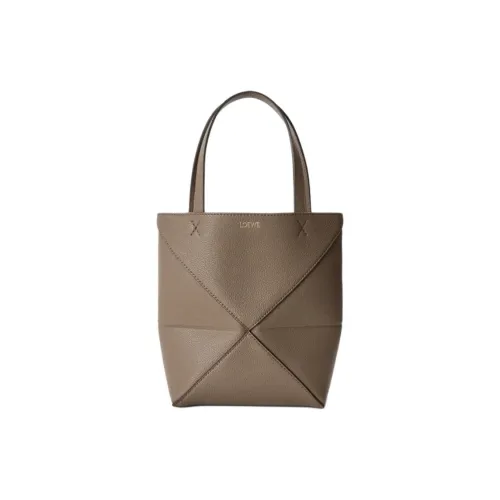 LOEWE Puzzle Fold Коровья кожа Сумка через плечо Сумка Мини Женская Тауповая