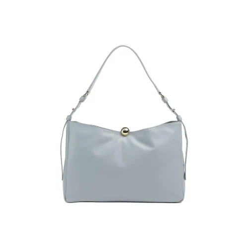 Furla Телячья кожа HOBO Сумка на плечо Большая Женская Синий Серый