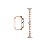 Розово-золотой [Ремень + Один Ромб Чехол]