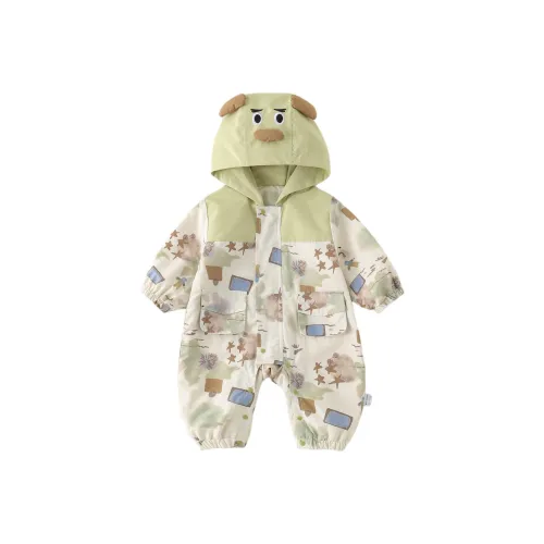 XiaoJinBu Светло-зеленый Детский Комбинезоны / Ползунки