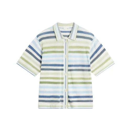 LINING Chinese Culture Series Стандартная T-рубашка Женская Зеленая Полосатая Комбо