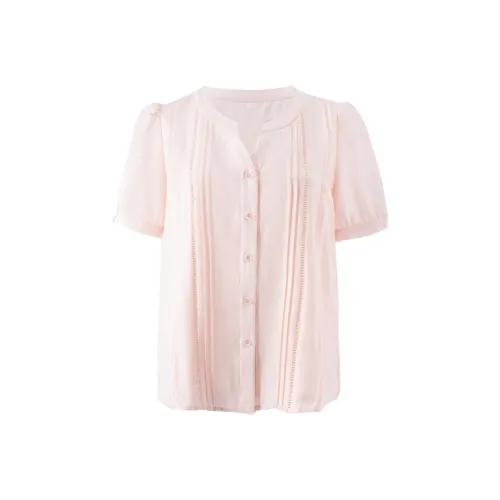 Devanro Грейпфрутовый розовый Женские Рубашки