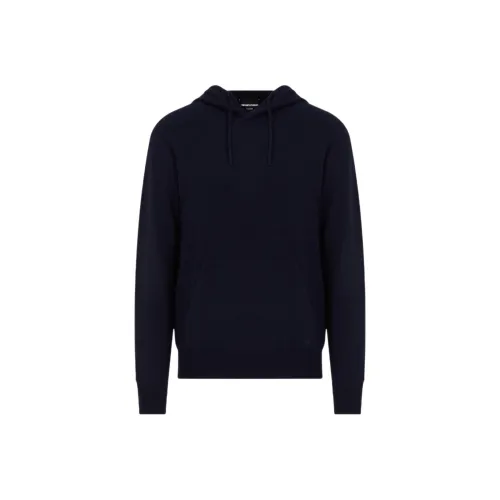 EMPORIO ARMANI FW22 Кашемир Свитер Мужской Темно-синий