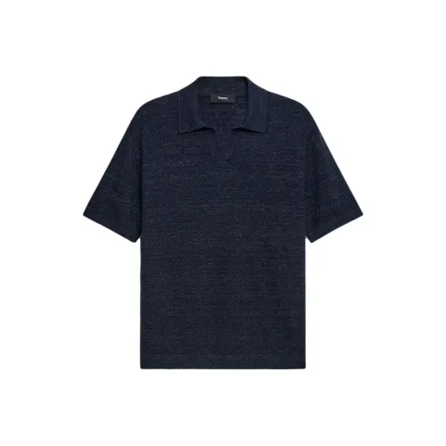 THEORY Темно-синий мужской трикотаж