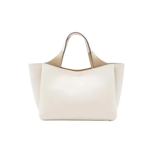 TOD'S Кожа Тоут Сумка Сумка для покупок Сумка Женская Серого цвета