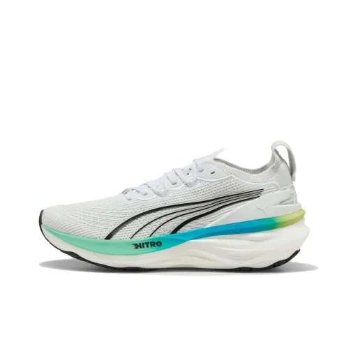 PUMA ForeverRun NITRO™ II Устойчивый к истиранию Низкий Топ Повседневная Беговая Обувь Мужская Белый Синий