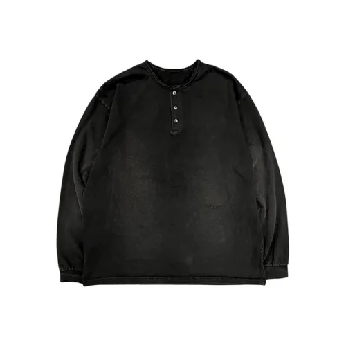 Undermycar SS25 Анти Fxxking Логотип Играть Щетка Промытый Henley Рубашки T Рубашка Мужская