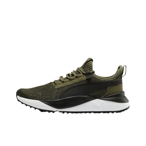 PUMA Pacer Easy Street Устойчивые к истиранию Низкие Беговые кроссовки Женские Зеленые