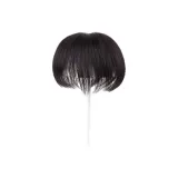 Натуральный черный Bangs Волосы Части Перука