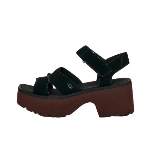 UGG One Ремень Сандалии Черные Женские