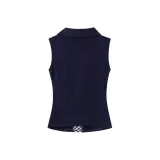 Темно-синий топ без рукавов