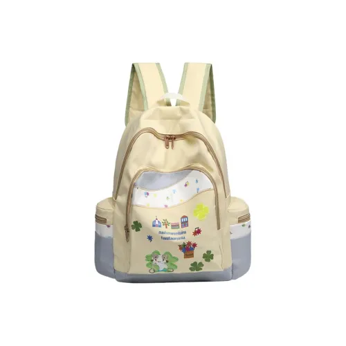 NOMK Нейлон Рюкзак Женские Желтый