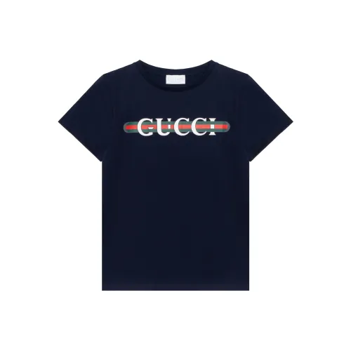 GUCCI Темно-синие Kids T-рубашки