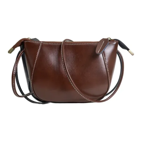 KAISER Коровья кожа Сумка через плечо Сумка на плечо Женская Черная Винно-кофейная