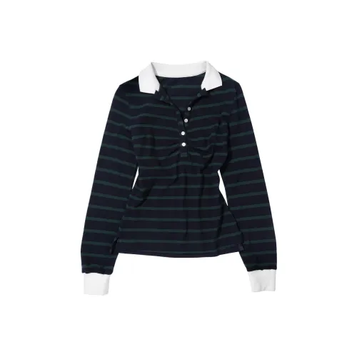 SCULPTOR Складные теннисные рубашки Темно-синий Зеленый Поло Женские