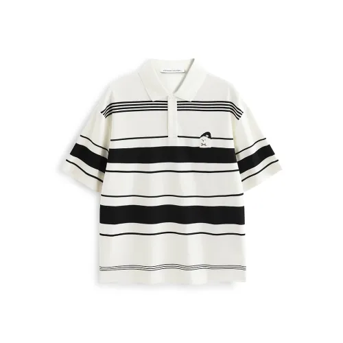PEACEBIRD MEN Полосатый вышивка короткий рукав мужская поло