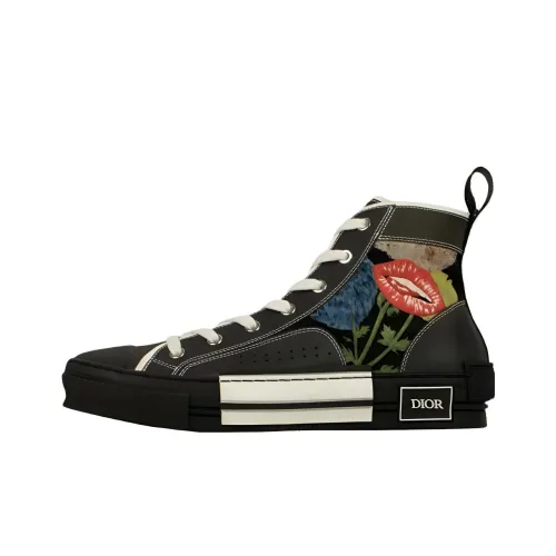 Raymond Pettibon x DIOR B23 Высокие Кроссовки для скейтбординга Мужские Черные