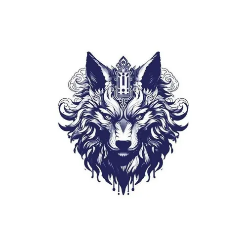 LIEJI Волчий Король'S Fury Травяной Татуировочный Наклейка