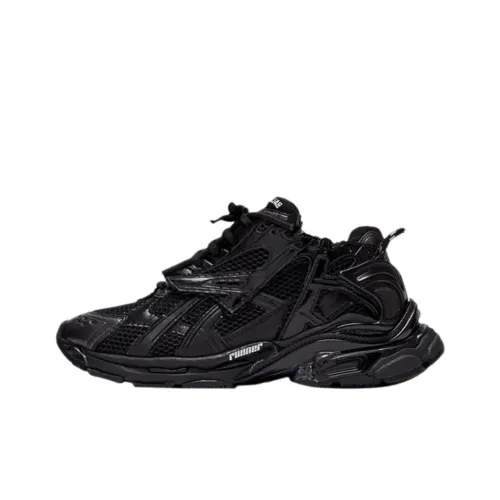 KITH x Balenciaga Runner Low Топ Толстая подошва Кроссовки Мужские Черные