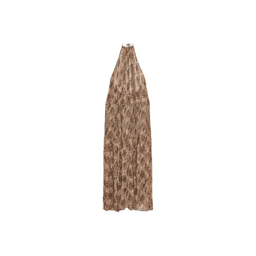 ZARA ZW Series Хаки Женские Платья без рукавов