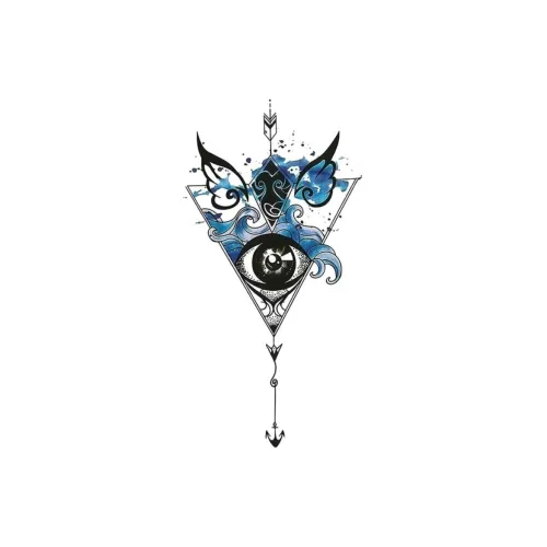 LIEJI The Eye OF Discovery Многоцветный Татуировочный Наклейка