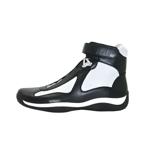 PRADA NEVADA Велосипед Высокие Кеды Повседневная Обувь Мужская Черная