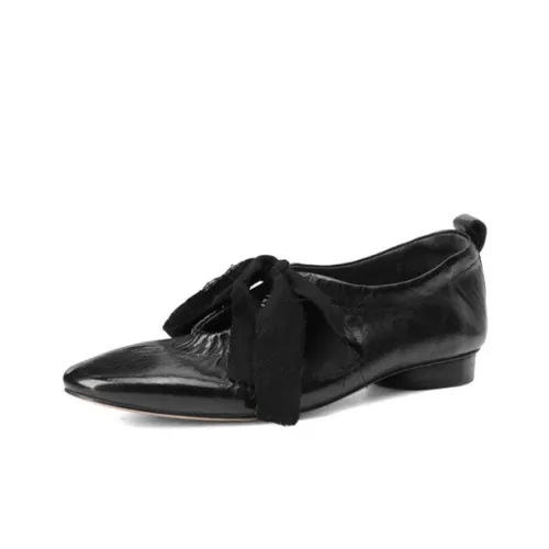 Su Yanjiao Плоская подошва Туфли Мэри Джейн Женские