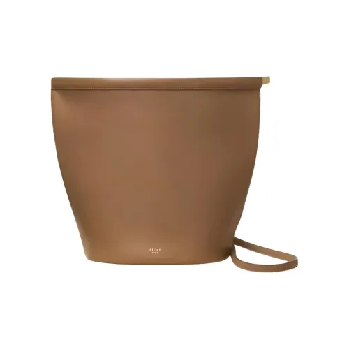 CELINE Застежка Кожа Сумка через плечо Женская Светлый Верблюжий