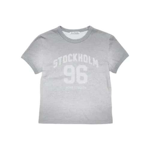 Acne Studios T-Shirt Женская Серого цвета