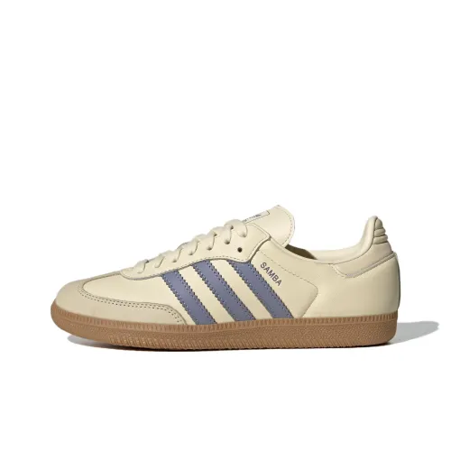Adidas Originals SAMBA OG Устойчивые к истиранию Низкие Кроссовки для скейтбординга Женские Айвори