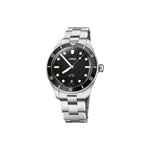 Oris Автоматический Механический Механизм Мужские Часы из Коллекции Diving 39 мм Черные
