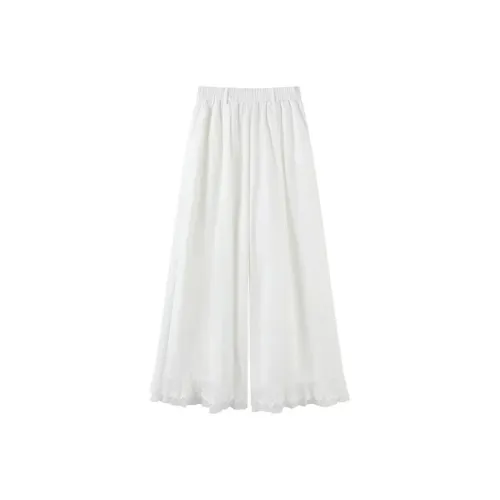 TIBINB Белые Женские Повседневные Брюки