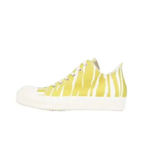 Rick Owens DRKSHDW Low-Top Canvas Shoes Yellow Men's
