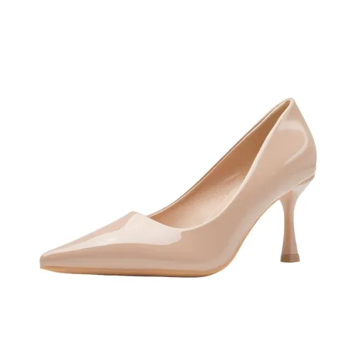 Aimilian Низкий каблук Высокие каблуки Женские Телесный