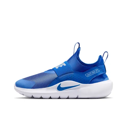 Nike Flex Runner 4 Устойчивый к истиранию Низкий Топ Детские Беговые Кроссовки Синий Подростки